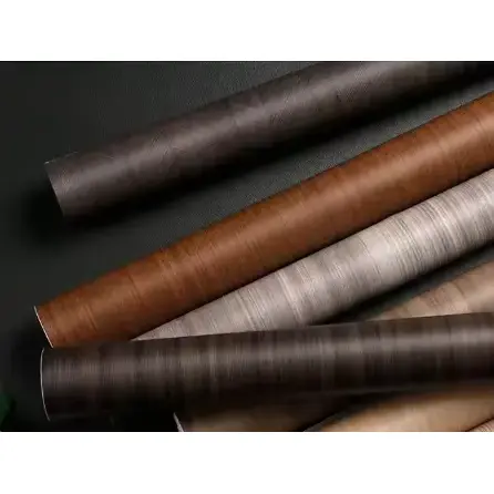 فویل های مبلمان فیلم های PvC تزئینی دانه چوب رول